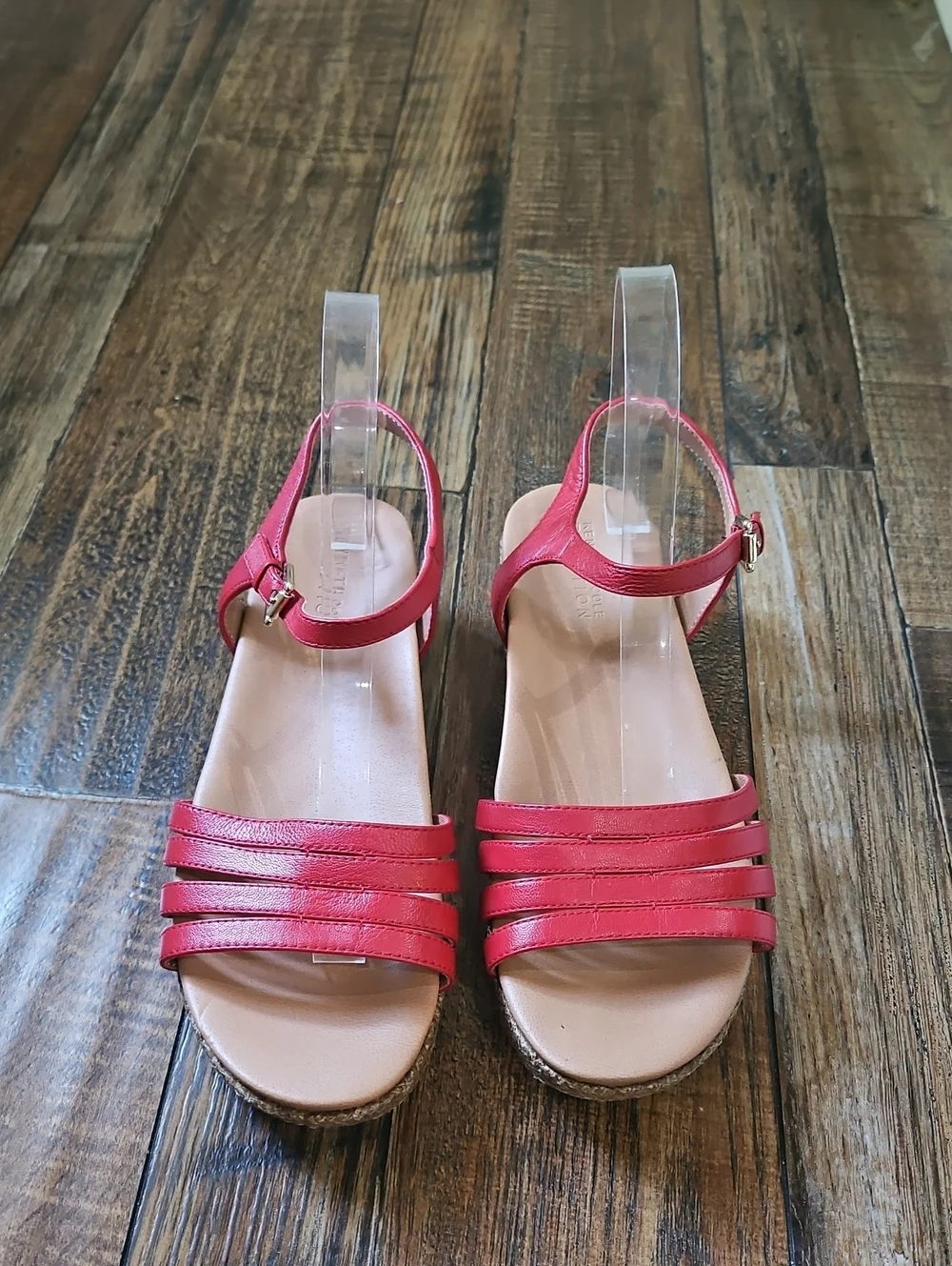 Kenneth Cole Reaction Women's Red Strappy Wedge Sandals
